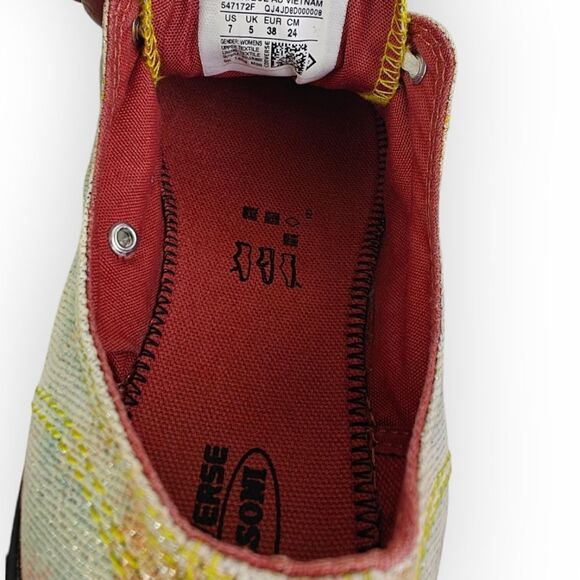 Converse Missoni Multicolor Zigzag Sneakers low top shoes size 7 - Picture 8 of 9